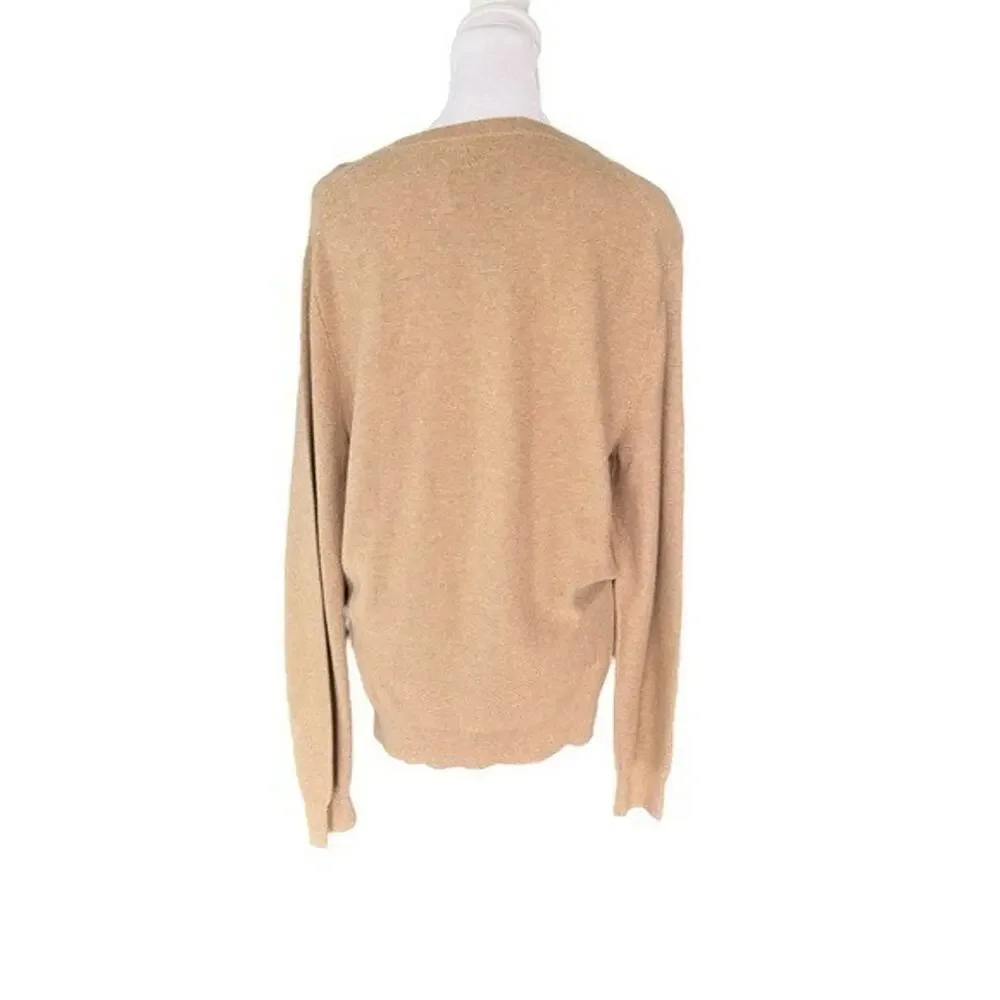 J. Crew - NWT Cotton Crewneck Sweater in Garter Stitch Sz S